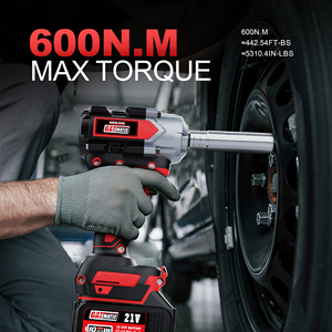 GATmatic 600N.m High Torque Brushless Impact <b>Wrench</b> 21V Cordless <b>Wrench</b> Industrial Power Tool With 2 Batteries GEW-600B High Tor - Product Image 3