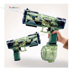 Pistola de Agua Eléctrica Unisex para Adultos, Inyector de Alta Presión, Balas Blandas, Gran Capacidad, para Fiestas y Diversión de Verano - Product Image 2