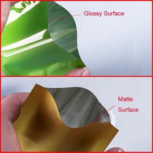 Sacs plats en aluminium Mylar, colorés, de qualité alimentaire, à trois côtés scellés avec crochetées, pour emballage de poudre, 100 unités - Product Image 4