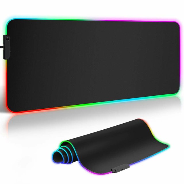 Sample Order XXL RGB Gaming Mouse Pad 3mm Thick Rubber Large LED Office PC Accessories Blank Mousepad Desk Mat