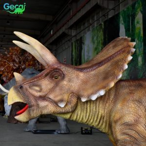 Gecai <span class=keywords><strong>Jurassic</strong></span> <span class=keywords><strong>Park</strong></span> Animatronic Modelo <span class=keywords><strong>Triceratops</strong></span> de tamaño real - Product Image 3
