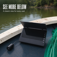 Caméra de pêche Full HD 1080P, qualité militaire, durable, finition mate, 8 pouces, étanche IP68, visionnement sous l'eau à 20 m, écran tactile LCD