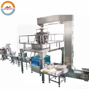 Automatic nuts beans cans packaging canning machine grains cup filling and sealing line salt glass bottling equipment for sale