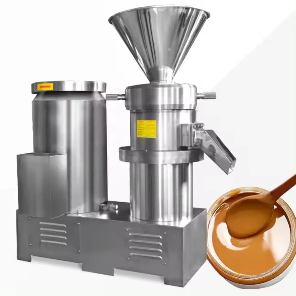 Máquina de molino coloidal de alta eficiencia, fabricante de mantequilla de maní para procesamiento industrial de alimentos