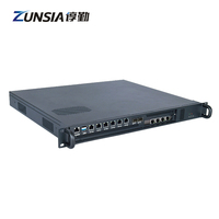 Boîtier de serveur OEM Intel Elkhart Lake J6412 6Lan 1U 2 * SFP + 1G Pfsense industriel Pfsense Pc 1U Châssis de serveur en rack