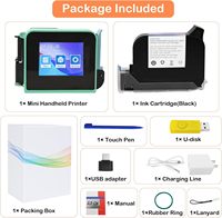 Imprimante jet d'encre portable manuelle WISEPRINT HP-WP127MN Pro pour écriture manuscrite sur bouteilles, boîtes et bidons