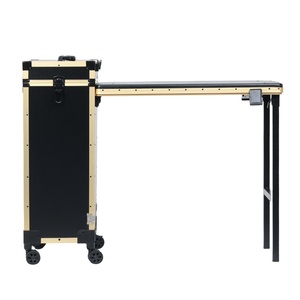 Bàn làm móng di động có 3 ngăn kéo, có khóa, vali trang điểm gấp gọn, bàn làm móng di động, hộp đựng mỹ phẩm du lịch dành cho thợ làm móng - Product Image 6