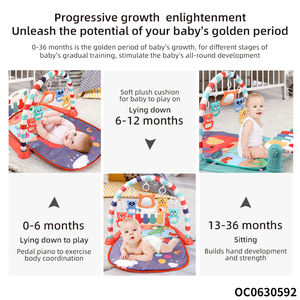 <span class=keywords><strong>Activité</strong></span> de tapis de gym personnalisé hochet kick and play piano pour bébés avec musique légère - Product Image 3