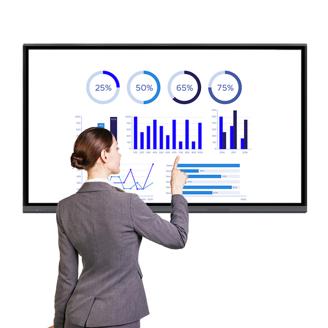 65-inch 4K Smart Conference Display for Remote Work Retail Store Wireless Screen Mirroring Interactive All-in-One Meeting System