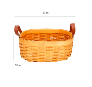 Panier de rangement en bambou tissé avec poignée ; Paniers à fruits SISU BB-003 Fabriqué au Vietnam - Product Image 4
