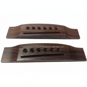 Tuerca de guitarra de palisandro de 6 cuerdas sin acabar para guitarra acústica/folk, parte de puente - Product Image 4