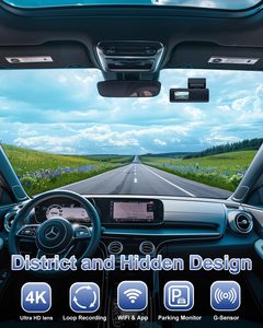Cámara para Coche 4k Wifi con GPS, Cámara <span class=keywords><strong>de</strong></span> Tablero <span class=keywords><strong>de</strong></span> Instrumentos con Grabación <span class=keywords><strong>de</strong></span> Lente Única <span class=keywords><strong>de</strong></span> 1.47 Pulgadas, DVR para Coche, <span class=keywords><strong>Grabador</strong></span> <span class=keywords><strong>de</strong></span> Tablero AD-K02 - Product Image 2