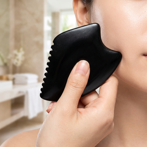 Tabla de Gua Sha de Piedra Bian Natural, Herramienta de Masaje Facial para el Cuidado de la Piel, Revitalización de la Piel y Relajación Muscular - Product Image 5