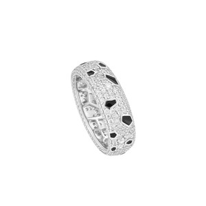 Anillo de Plata S925, Anillo con Estampado de Leopardo, Diamante de Moda, Hecho a Medida <span class=keywords><strong>para</strong></span> Parejas que se Casan - Product Image 6