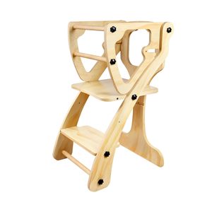 Tour d'apprentissage en bois au design moderne, pliable, tabouret d'aide pour <span class=keywords><strong>la</strong></span> cuisine pour les tout-petits et les enfants - Product Image 1