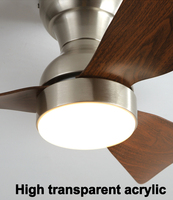 Vente chaude 2026 Nouveau Lustre ventilateur LED de luxe 28,3 pouces avec éclairage et ventilateur