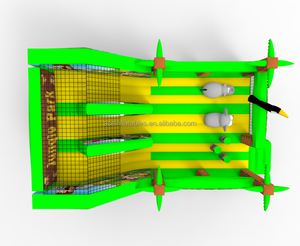 Château gonflable commercial, <span class=keywords><strong>jeu</strong></span> <span class=keywords><strong>de</strong></span> course amusant, course d'obstacles avec toboggan, combo <span class=keywords><strong>jungle</strong></span>, thème animal, terrain <span class=keywords><strong>de</strong></span> <span class=keywords><strong>jeu</strong></span> gonflable - Product Image 4