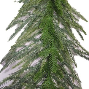 2024 Año Nuevo Navidad Norfolk Pine Garland colgante Artificial Greenery Vine decoración de invierno guirnalda al por mayor - Product Image 5