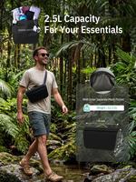 Sac banane extensible et étanche, pliable et compact, pour la course, la randonnée, les voyages et les activités de plein air