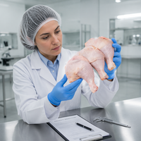 Cuisses de poulet halal surgelées en gros, avec os et peau, pour l'exportation, IQF, fournisseur de volailles de qualité supérieure
