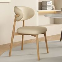 Chaise de salle à manger moderne rembourrée avec dossier enveloppant et pieds en métal robustes pour la maison, le restaurant, le café, l'hôtel