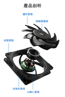 Ventilateur de boîtier d'ordinateur silencieux Speedy 120 mm, refroidisseur à haut débit d'air, connecteur 4 broches, double roulement à billes, pour PC gaming, longue durée de vie