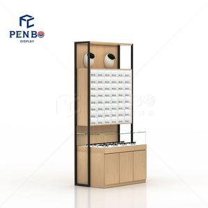 Tùy Chỉnh Kính Hiển Thị Showcase Truy Cập Tường Hiển Thị Đứng Hiện Đại Bằng Gỗ Khung Quang Học Cửa Hàng Thiết Kế Nội Thất - Product Image 6