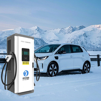 Nouvelle borne de recharge rapide DC certifiée CE >120 kW, station de recharge commerciale pour véhicules électriques, double prise CCS2, étanche IP54, sortie 250A, OCPP 1.6J, POS/RFID