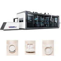 Machine de formage sous vide entièrement automatique HENGXING HX-7185 blister 850x710mm composants à noyau élevé-pompe PET PP PE PS PVC ABS