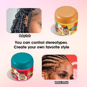 <span class=keywords><strong>Cire</strong></span> coiffante à base d'eau 300g pour barbier, étiquette personnalisée, tenue forte, rouge, pour tresses et gel. - Product Image 3