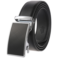 Ceinture pour homme en cuir de vachette à double couche avec boucle automatique, modèle LY36-21965-1, très vendue