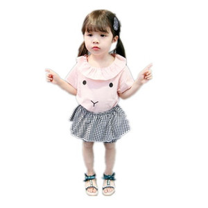 Eleganti vestiti per bambini ragazze che indossano gonne corte con pantaloni corti maglietta per bambini e cani da <span class=keywords><strong>abbigliamento</strong></span> all'ingrosso - Product Image 1