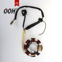 Bobina de Ignição/Estator de Cobre de 8 Polos para Gerador de Motocicleta OOH CG125 - Peça de Reposição Nova para Uso Externo / 1