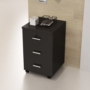 Équipement de poste de travail de bureau, armoire à dossiers mobile verticale à 3 tiroirs sous le bureau - Product Image 1