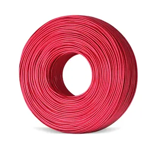 High Quality Red PVC Insulated High Voltage Cable Wire 2 Core Electrical Power Supply Fence Wire with Pure Copper Strands