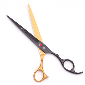 Tijeras de aseo para perros, dragón púrpura profesional, tijeras de adelgazamiento de acero inoxidable de 7,5 "para mascotas, tijeras curvas de peluquería Z3088 - Product Image 4