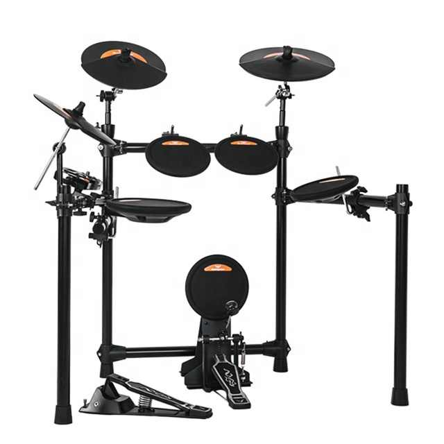 Batería Electrónica Portátil Para Practicar - Con Pads De Silicona Y Sonidos Realistas