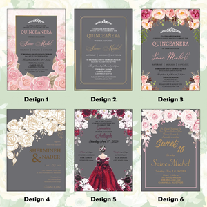 Carta d'invito di lusso personalizzata con busta autosigillante sigillo di cera finitura a specchio biglietti d'auguri acrilico invito a <span class=keywords><strong>nozze</strong></span> - Product Image 5