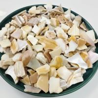 Artisanat ZF fabriqué à partir de fragments de coquilles d'ormeaux broyées, avec une utilisation intensive de morceaux de coquilles d'ormeaux pour la décoration.