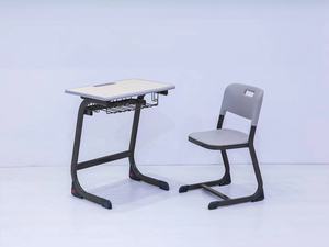 Bureau d'école moderne en métal avec design écologique, hauteur réglable et construction durable pour les étudiants et l'usage commercial - Product Image 4