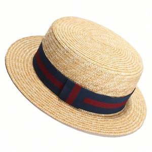 Chapeau de paille décontracté avec nœud décoratif pour femme, idéal pour la plage, les vacances, la vie quotidienne et la protection solaire - Product Image 2