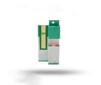 Boîte d'emballage de cartouche de 1 ml à l'épreuve des enfants, conception personnalisée par le fournisseur, avec verrouillage à bouton, revêtement UV, lamination mate, gaufrage, recyclable, en kraft