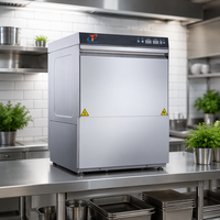 Lave-vaisselle commercial de comptoir, alimentation 110V/220V/380V/440V, acier inoxydable 304, capacité de 40 paniers/heure, haute performance