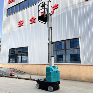 뜨거운 판매 전기 알루미늄 합금 텔레스코픽 자체 추진 수직 마스트 플랫폼 공중 작업 플랫폼 리프트 - Product Image 5