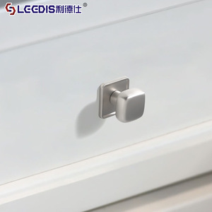 Legdis Zinc Alloy Cabinet <b>Knob</b> Matte <b>Silver</b> Round Single Hole Wardrobe <b>Drawer</b> Handle French Style Durable - Product Image 2