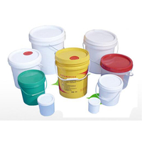Vente directe d'usine OEM ODM, seaux en plastique de 20 L et 25 L, seaux en plastique de qualité alimentaire de 5 gallons avec couvercles et poignées