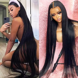 Bán Buôn Trong Suốt HD Ren Phía Trước Đóng Cửa 13X6 Thụy Sĩ Trong Suốt HD Ren Phía Trước 100% Tóc Con Người Trinh Nữ Ren Phía Trước - Product Image 1