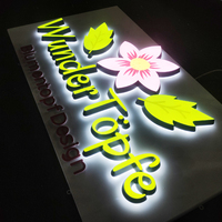 Letras iluminadas en 3D, letrero iluminado, letrero de letra de canal LED personalizado, letrero acrílico 3D, letrero led personalizado para exteriores para negocios
