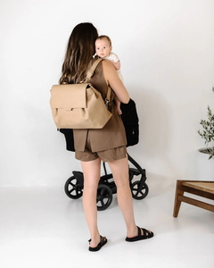 Sac à langer convertible en cuir végétalien de haute qualité, durable et facile à nettoyer, fabriqué en usine BSCI, OEM ODM - Product Image 6