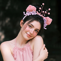 YouLaPan – bandeaux de mariage à la mode pour mariée, faits à la main, en peluche, mignons, pour femmes, accessoires pour cheveux pour fête de Noël, fête dansante, YXA391